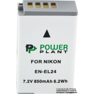 Акумулятор PowerPlant для Nikon EN-EL24 (DV00DV1407) надійний