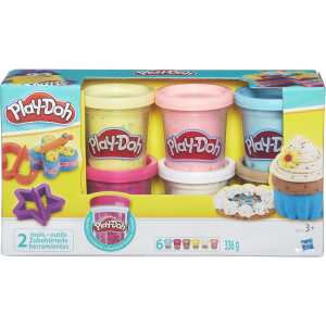 Набор пластилина Hasbro Play-Doh 6 баночек с конфетти (B3423) ТОП в Виннице