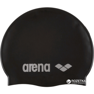 Шапочка для плавания Arena Classic Silicone 91662-55 Black (3468333887410) рейтинг