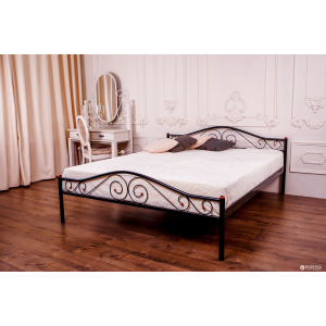 Двуспальная кровать Eagle Polo 140 x 200 Black (E2516) лучшая модель в Виннице