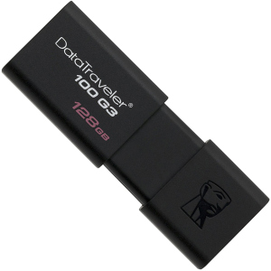 Kingston DataTraveler 100 G3 128GB USB 3.0 Black (DT100G3/128GB) ТОП в Виннице