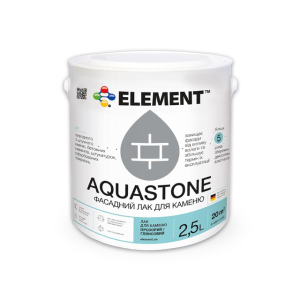 Фасадный лак Aquastone для камня "ELEMENT" 2.5 л в Виннице