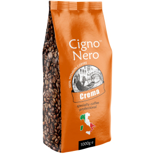 Кофе в зернах Cigno Nero Crema 1 кг (4820154091381) краща модель в Вінниці