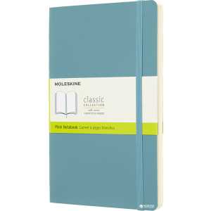 Нотатник Moleskine Classic 13 х 21 см 192 сторінок без линівки, м'яка обкладинка Океанський синій (8058341715529) ТОП в Вінниці