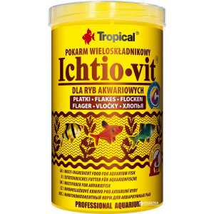 Корм Tropical Ichtio-vit для акваріумних риб у пластівцях 1 л (5900469770061) краща модель в Вінниці