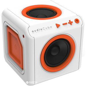 Акустическая система Allocacoc audioCube Portable White/Orange (3902/EUACPT) лучшая модель в Виннице