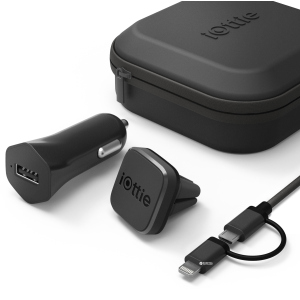 Автоутримувач для телефону iOttie iTap Magnetic + ЗУ Travel Kit (HLTRIO110) в Вінниці