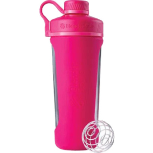 Шейкер BlenderBottle Radian Glass з кулькою 820 мл Рожевий (Glass_Pink) краща модель в Вінниці