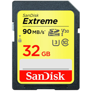 купити SanDisk SDHC 4k Extreme 32GB C10 V30 UHS-I U3 (SDSDXVE-032G-GNCIN)