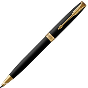 Ручка кулькова Parker Sonnet 17 Matte Black Lacquer GT BP Синя Чорний корпус (84 832) рейтинг