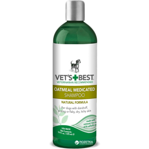 Шампунь VET`S BEST Oatmeal Med Shampoo терапевтичний для собак 470 мл (vb10344) краща модель в Вінниці