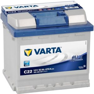 Автомобильный аккумулятор Varta Blue Dynamic 52А Ев (-/+) C22 (470EN) (552400047) в Виннице