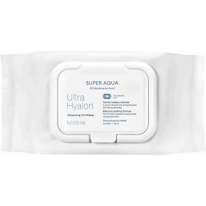 Серветки для обличчя, що очищають Missha Super Aqua Ultra Hyaluronic Cleansing Oil Tissue 30 шт (8809643507264) рейтинг