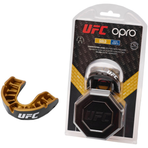 Капа OPRO Junior Gold UFC Hologram Black Metal/Gold (002266001) лучшая модель в Виннице