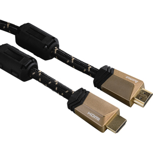 Кабель Hama HDMI Premium AM/AM ферити 3 м Black (00122211) надійний