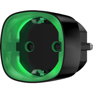 Розумна розетка радіокерована з лічильником енергоспоживання Ajax Socket Black (000012339) краща модель в Вінниці