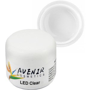 Гель для наращивания ногтей Avenir Cosmetics LED Clear 50 мл (5900308133132) ТОП в Виннице