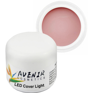 Гель для наращивания ногтей Avenir Cosmetics LED Cover Light 50 мл (5900308133163) надежный