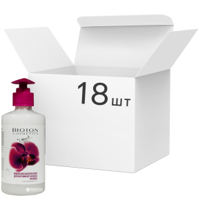 Упаковка косметичного мила для інтимної гігієни Bioton Cosmetics Орхідея 300 мл х 18 шт (4820026152851) краща модель в Вінниці