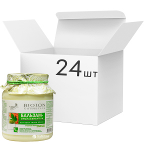 Упаковка бальзаму-ополіскувача Bioton Cosmetics Nature Бджолине молочко для всіх типів волосся 500 мл х 24 шт (4820026152882) надійний