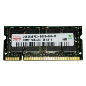 Модуль для ноутбука SoDIMM DDR2 2GB 800 MHz Hynix (HYMP125S64CP8-S6) в Вінниці