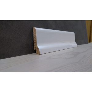 Плінтус дерев'яний шпонований Kluchuk White Plinth Класика 60х21х2200 Білий KLW02 ТОП в Вінниці