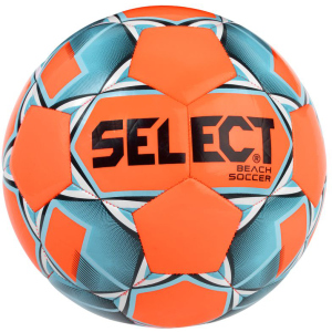 М'яч для пляжного футболу Select Beach Soccer New (314) №5 Orange-Blue (5703543199181) краща модель в Вінниці