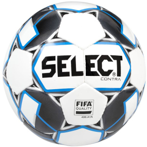 М'яч футбольний Select Contra FIFA (015) №5 White-Blue (5703543200719) в Вінниці