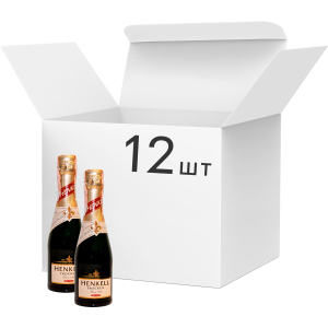 Упаковка игристого вина Henkell Trocken белое сухое 0.2 л 11.5% 12 шт (4003310011748) лучшая модель в Виннице