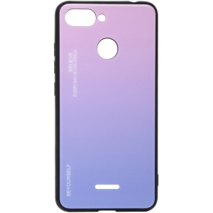 Панель BeCover Gradient Glass для Xiaomi Redmi 6/6A Pink-Purple краща модель в Вінниці