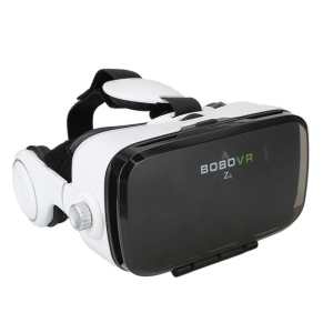 3D очки виртуальной реальности Kronos VR Box Z4 с наушниками и пультом White (par_z4) лучшая модель в Виннице