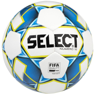 М'яч футбольний Select Numero 10 Fifa (015) №5 White-Blue (5703543200771) ТОП в Вінниці