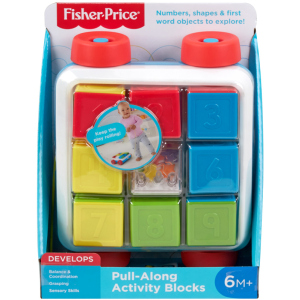 Игрушка-каталка Fisher-Price Яркие кубики (GJW10) лучшая модель в Виннице