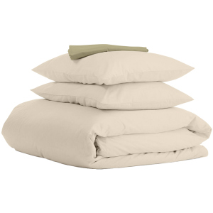 Комплект постельного белья Cosas Ranfors Beige Olive 200х220 (Ranfors_Beige_Olive_200) (4822052051511) в Виннице