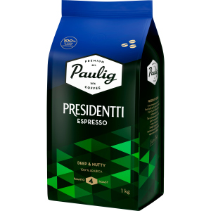 Кава в зернах Paulig Presidentti Espresso 1 кг (6411300169337) в Вінниці