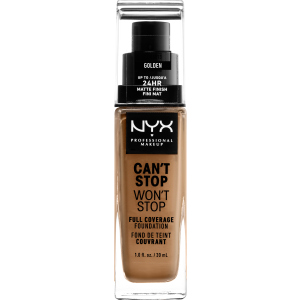 Рідка тональна основа NYX Professional Makeup Can't Stop Won`t Stop 24-Hour Foundation 13 Golden 30 мл (800897157302)