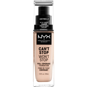 Рідка тональна основа NYX Professional Makeup Can't Stop Won`t Stop 24-Hour Foundation 1.3 Porcelain 30 мл (800897181147) надійний