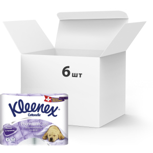 Упаковка туалетного паперу Kleenex Premium Care 140 відривів 4 шари 6 шт по 4 рулони (5029054062715)