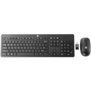 купить Комплект беспроводной HP Slim Keyboard and Mouse Wireless Black (T6L04AA)