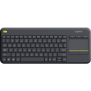 Клавіатура Logitech Wireless Touch Keyboard K400 Plus RUS Black (920-007147)