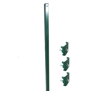 купити Стовп паркан Техна Класик металевий з полімерним покриттям та кріпленнями 60х40x3000 мм Зелений (RAL6005PTK-05)