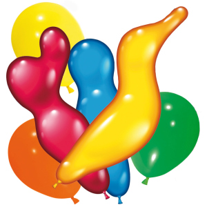 Набір Повітряні кульки Susy Card Фігурні асорті 150 шт (40011219) ТОП в Вінниці