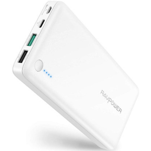 Портативний аккумулятор RavPower Power Bank 20100mAh Quick Charge 3.0 White (RP-PB043_1) білий в Вінниці