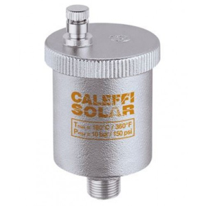 Повітровідвідник Caleffi Solar DN 3/8" для сонячних систем (з кульовим краном) 250131 в Вінниці