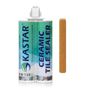 Двухкомпонентная эпоксидная фуга затирка Kastar Ceramic Tile Sealant Светло-коричневый, 400мл. лучшая модель в Виннице