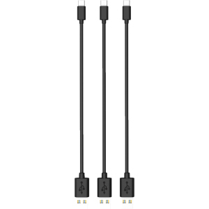 Кабель Timstool USB to Type-C 0.21 м 3 шт Black (DC21-TC-BL) в Вінниці