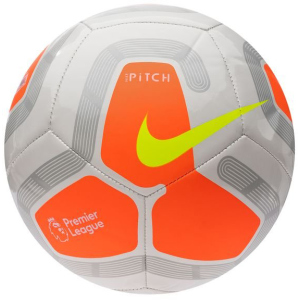 М'яч футбольний Nike Pitch Premier League Size 5 White/Orange (SC3569-104) в Вінниці