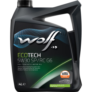 Моторное масло Wolf EcoTech 5W30 SP/RC G6 4 л (1047292)