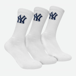 Носки New York Yankees 3 pk Crew 15100002-1001 31-34 р 3 пары Белые (8718984008951) ТОП в Виннице