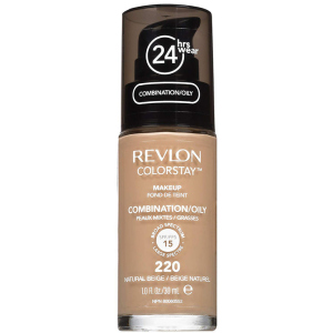 Тональний крем Revlon ColorStay комбінована та жирна шкіра з дозатором 220 Natural Beige 30 мл (309974700054) в Вінниці